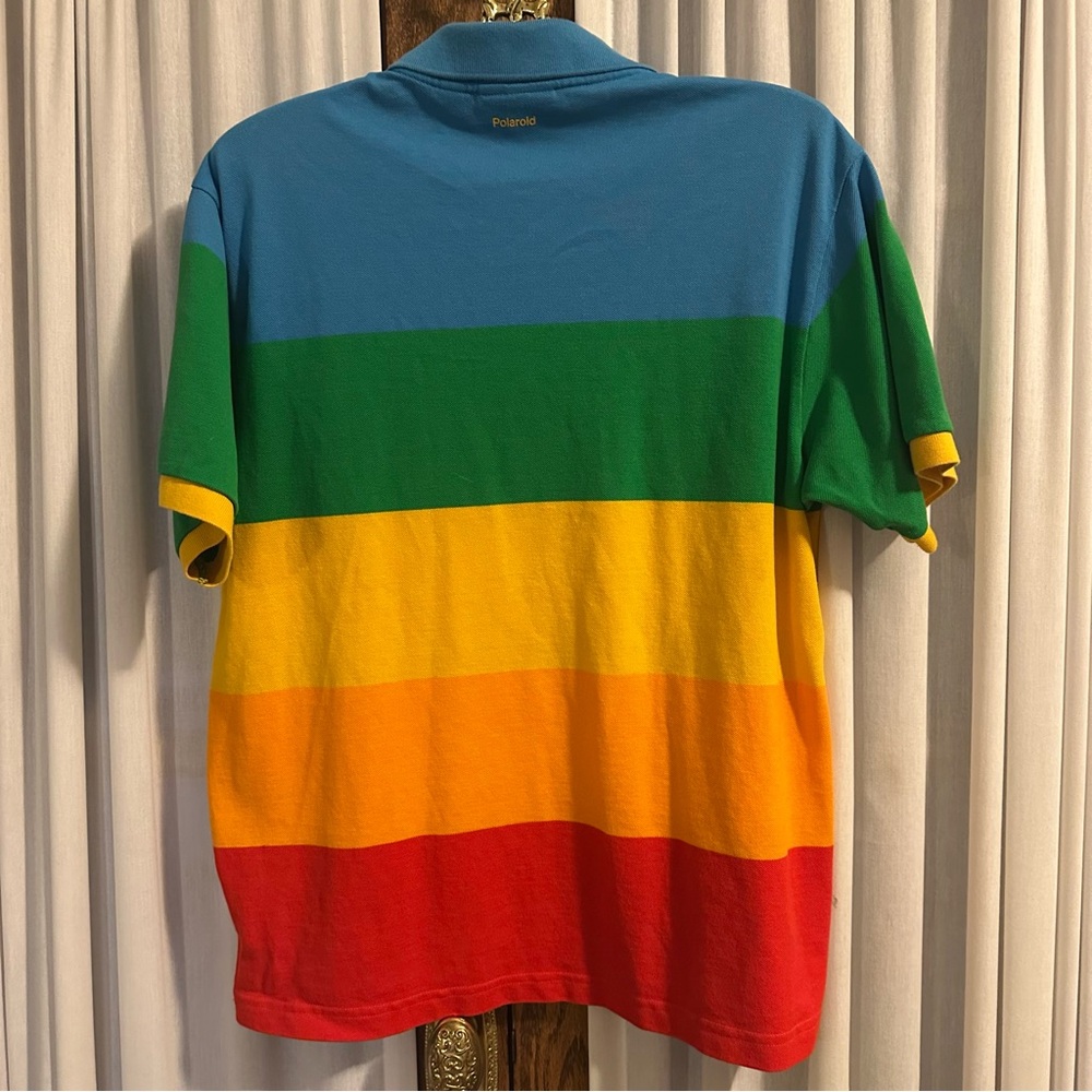Lacoste x Polaroid Colour Striped Classic Fit Polo Shirt - Picture 6 of 13